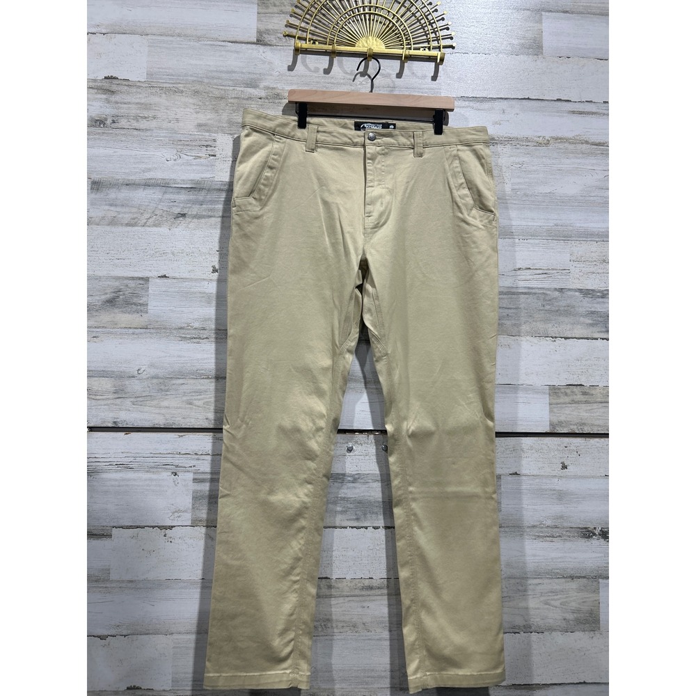 Mountain Khakis Slim Fit Pants Men 40x34 Khaki Teton Twill Gorpcore EUC